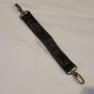 Leather luggage strap